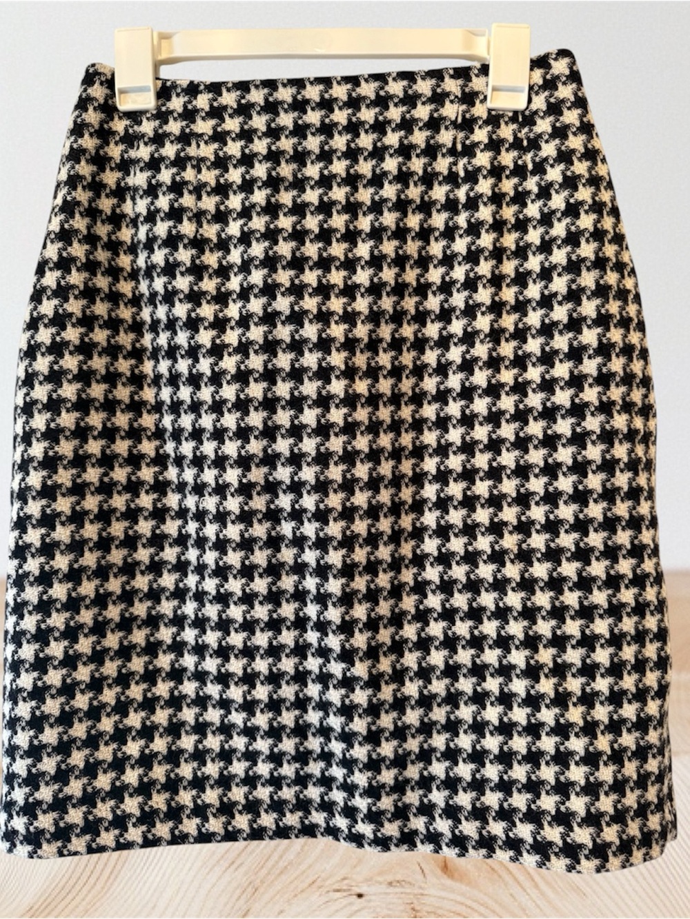 Chadwicks Vintage Houndstooth Plaid Mini Skirt - Size 8